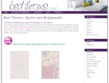 Tablet Screenshot of bedthrows.org.uk